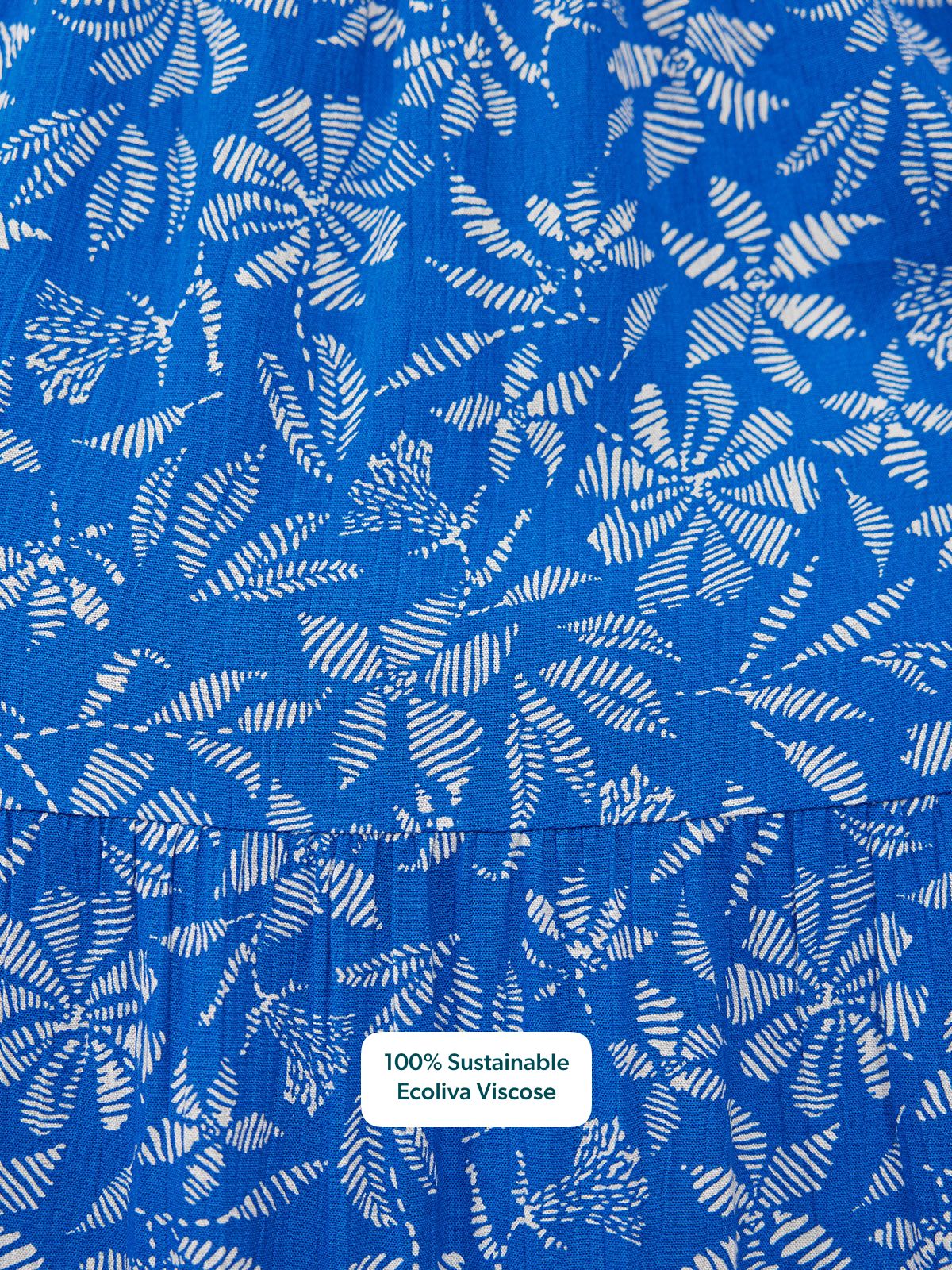 Susan Maxi Dress - Blue & White Floral Print