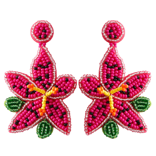 Lily-inspired Woven Earrings