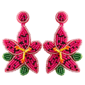 Lily-inspired Woven Earrings